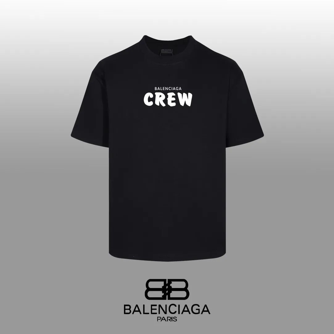 #「 Quality」 《BALENCIAGA 》24SS Classic T Quality - 2 - os 220 -26 280g - 320g - Quality ：Black White Size: XS-S-M-L